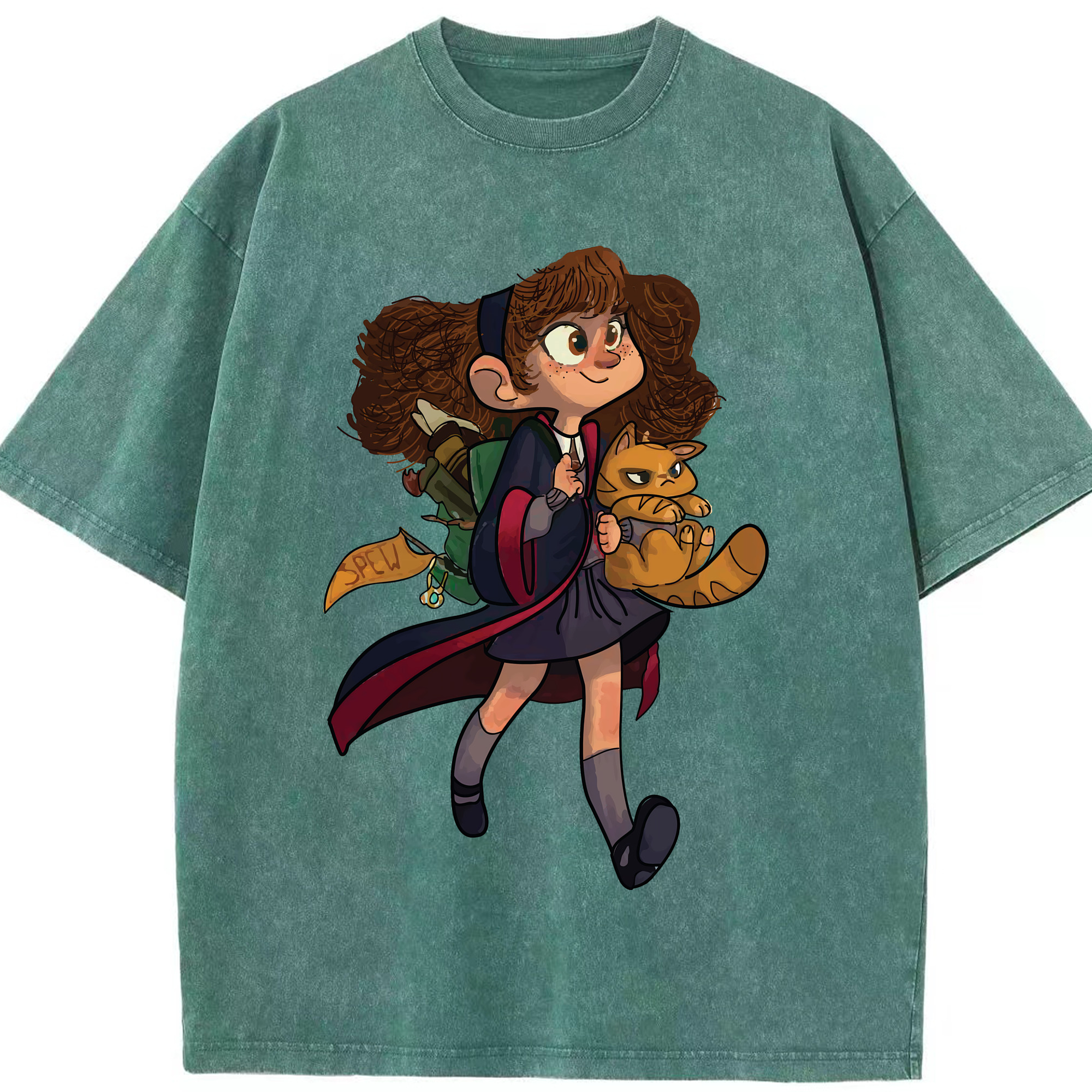 （画像用） Harry Potter ハリー・ポッターシリーズ 綿100% ヴィンテージ風 半袖Tシャツ（フロントプリント）